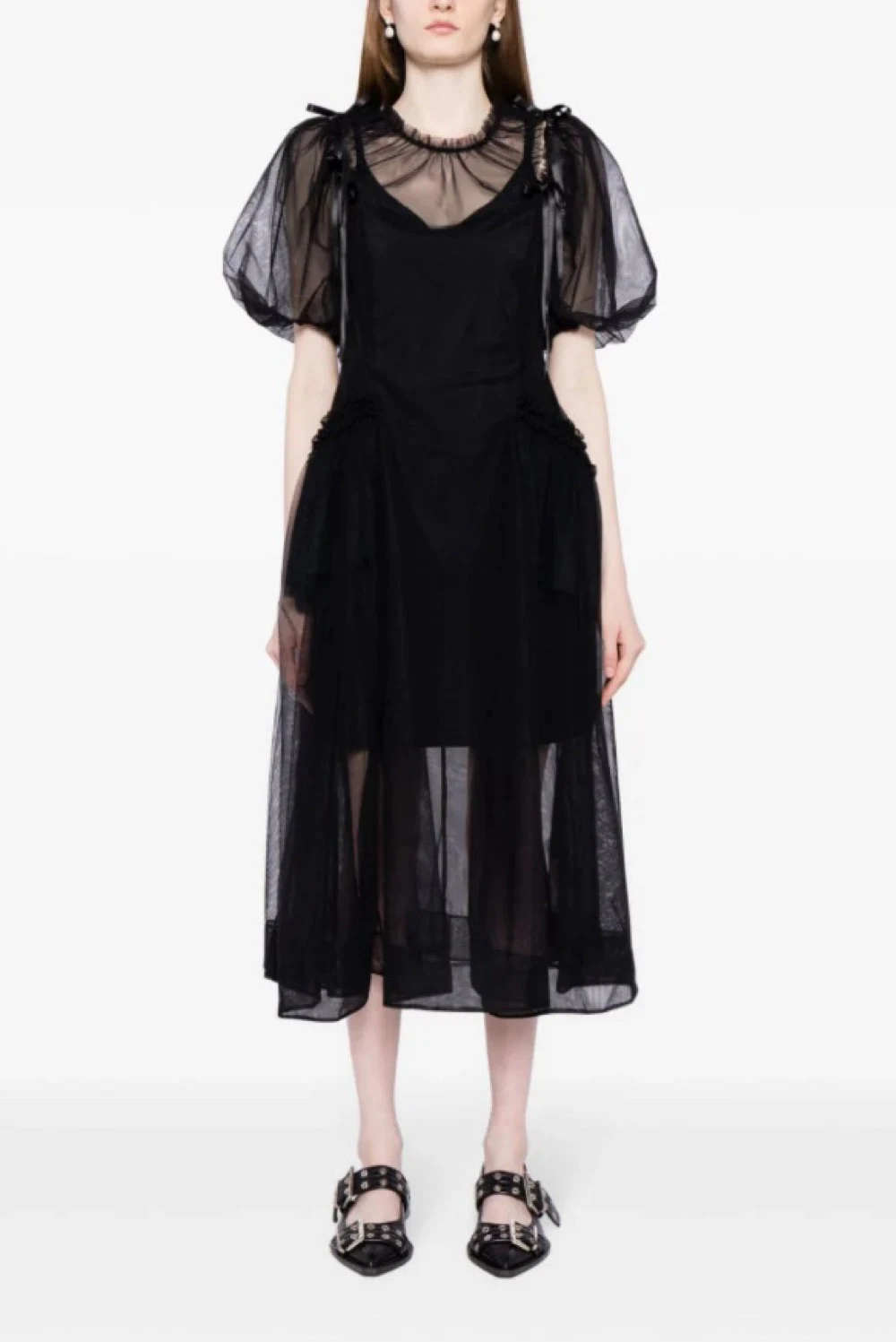 f*n様 ×smone rocha tulle dress Rent Simone Rocha Black Dress UK 8 | By Rotation UK
