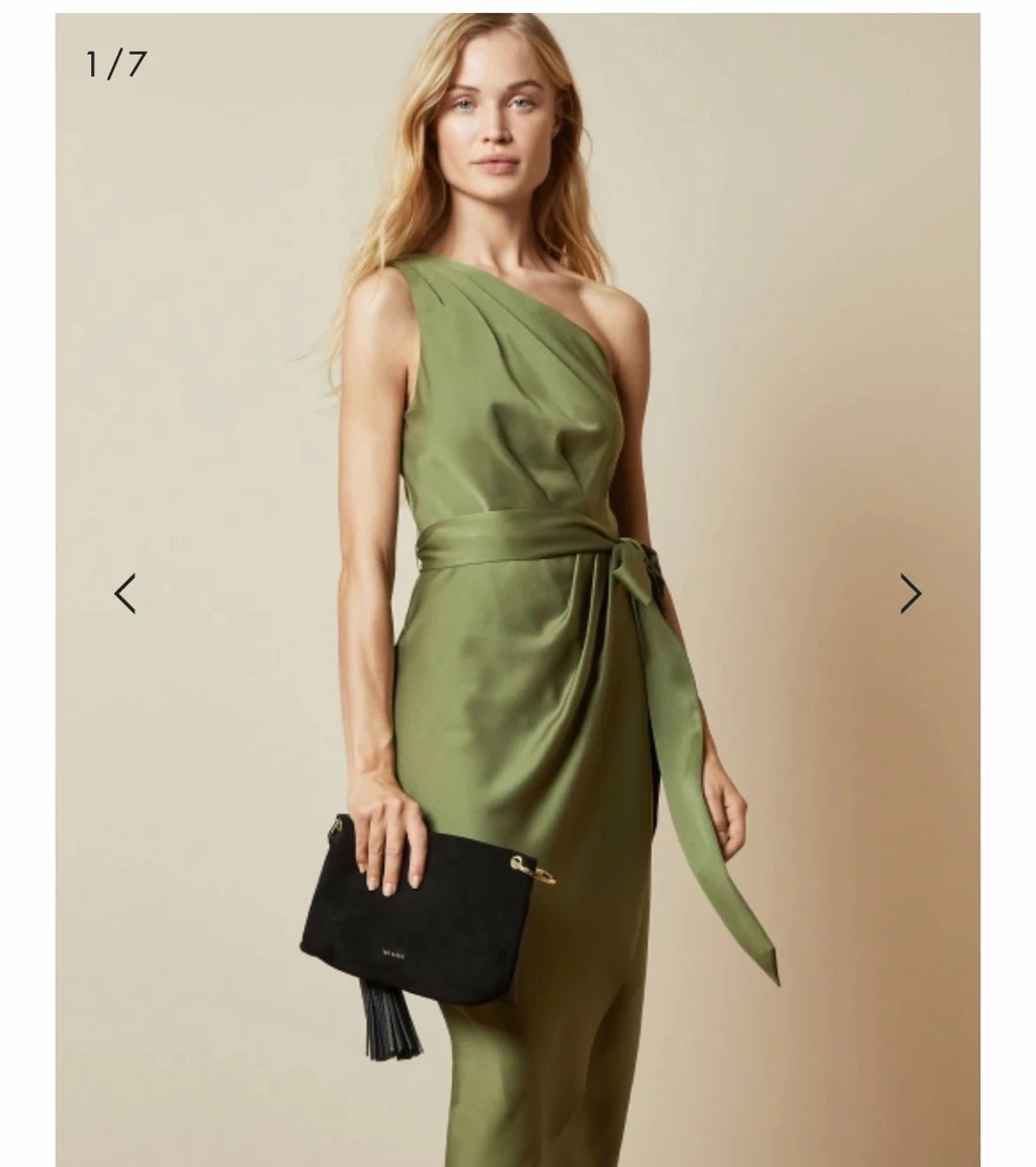 Rent Ted Baker Green Dress UK 6 | By Rotation UK