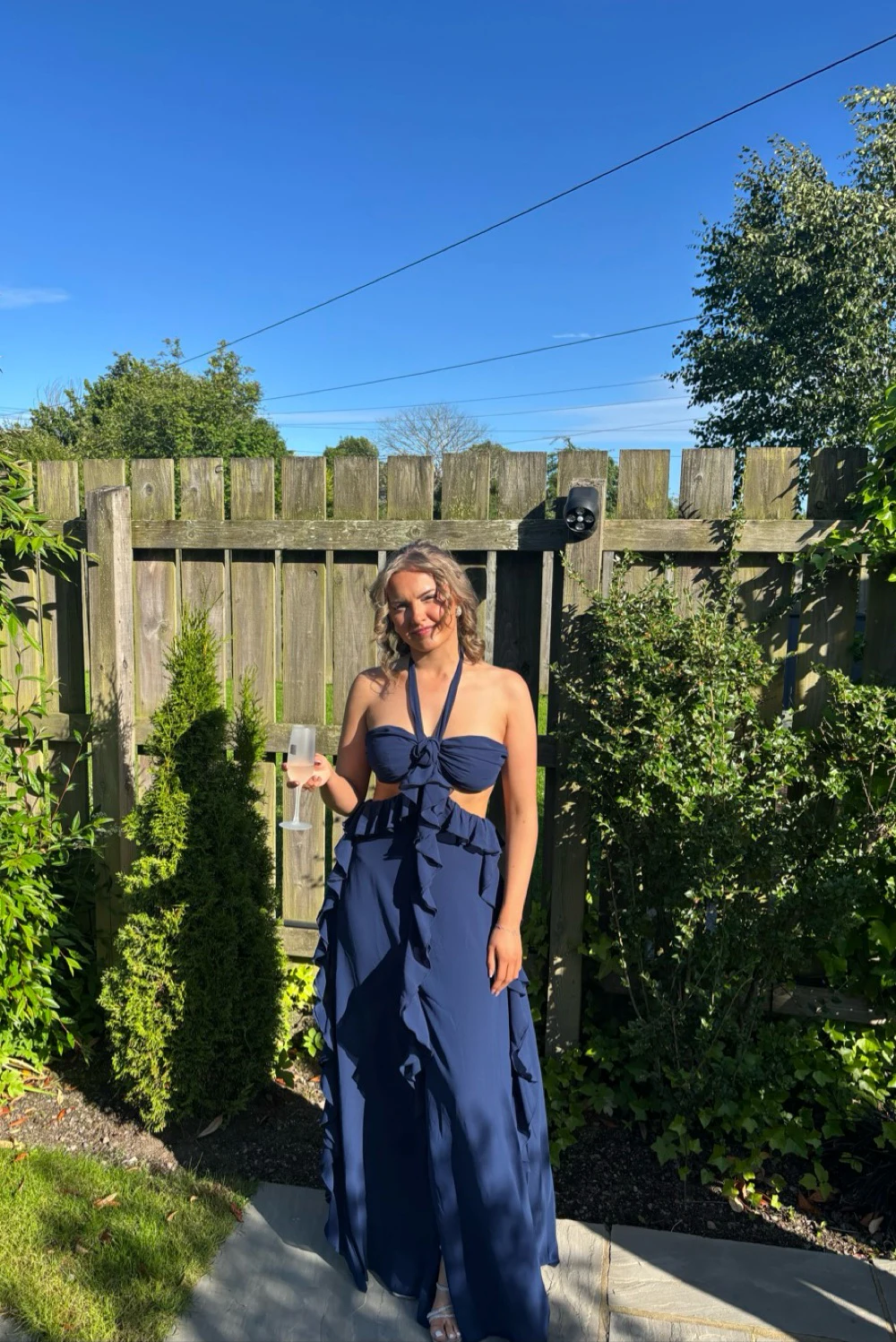 Rent Lucy in the Sky Navy Dress UK 6 | By Rotation UK