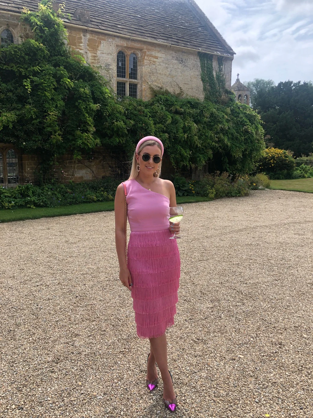 lavish alice pink fringe dress Second-Hand Lavish Alice Pink Dress UK 8