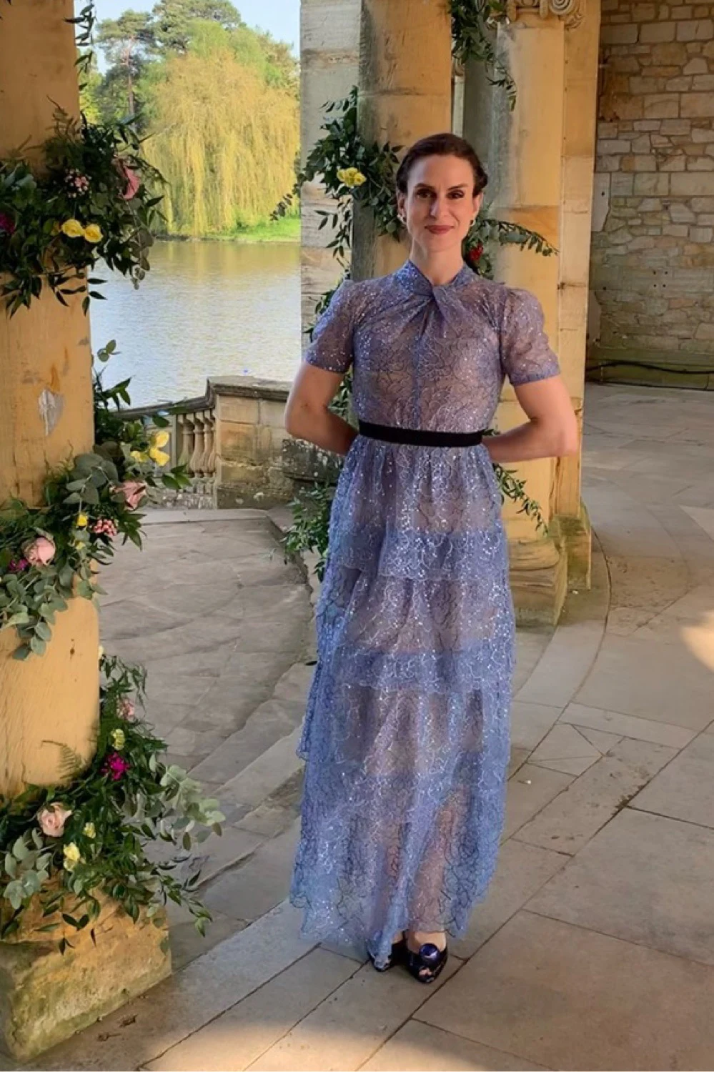 Rent Self-Portrait Blue Dress UK 8 | By Rotation UK