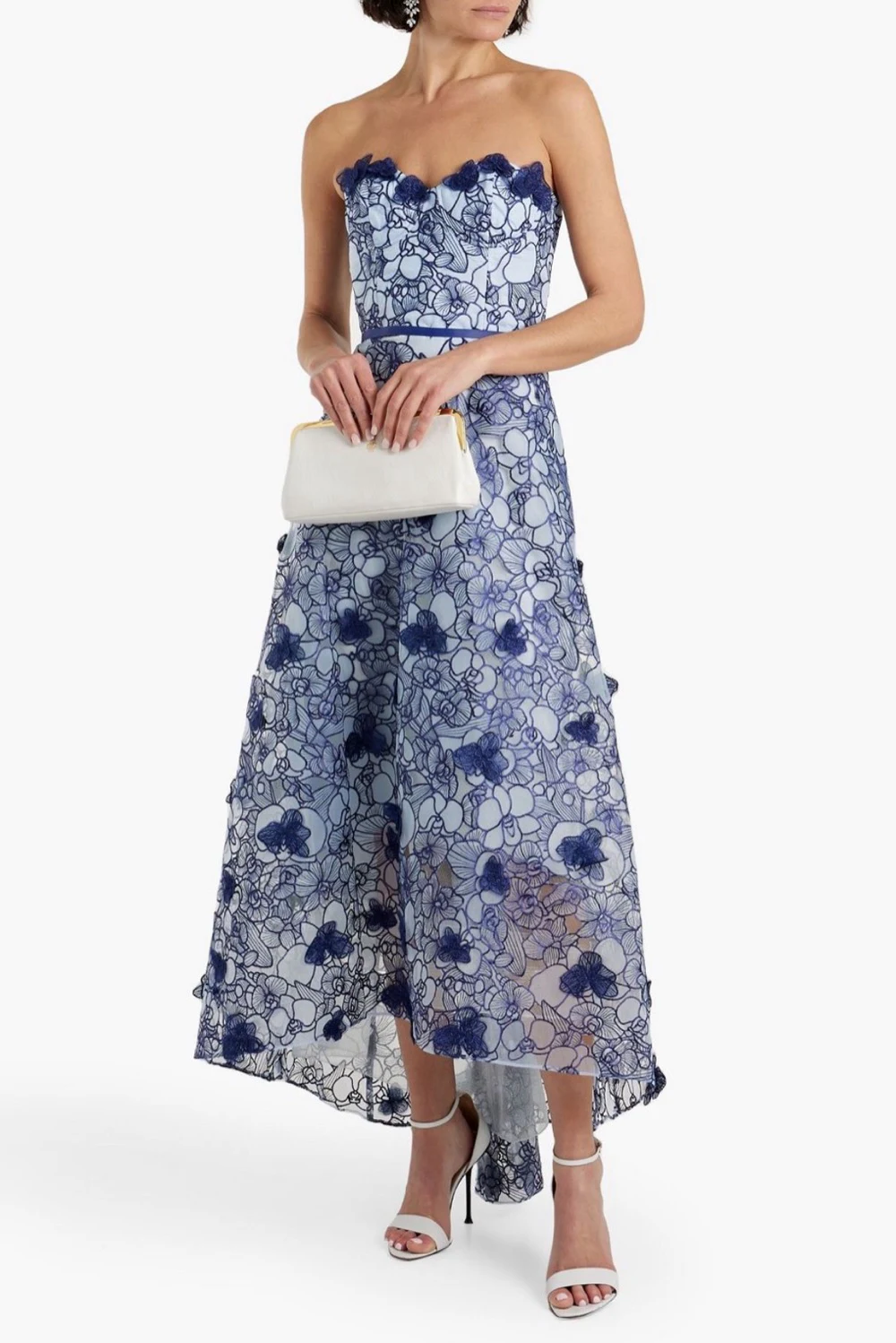 Rent Marchesa Notte Blue Dress UK 10 | By Rotation UK