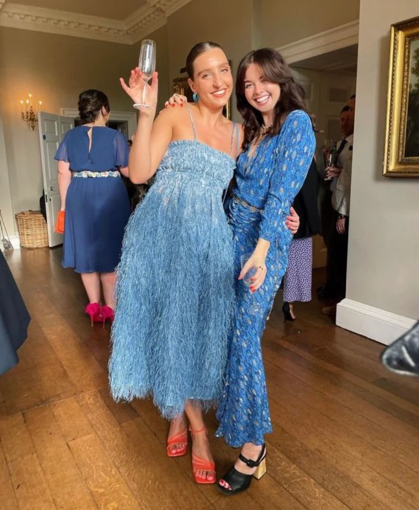 ganni blue feather dress Rent Feather-trimmed brocade mini d - Ganni