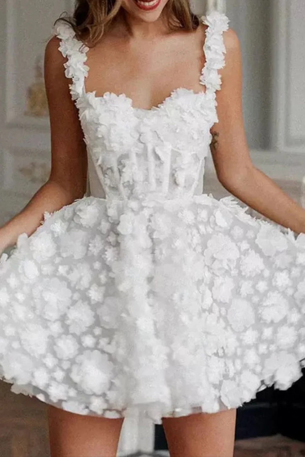 Rent Rosie Etienne White Dress UK 8 | By Rotation UK