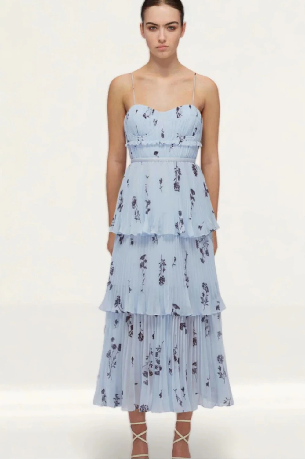 Rent Self-Portrait Blue Dress UK 16 | By Rotation UK