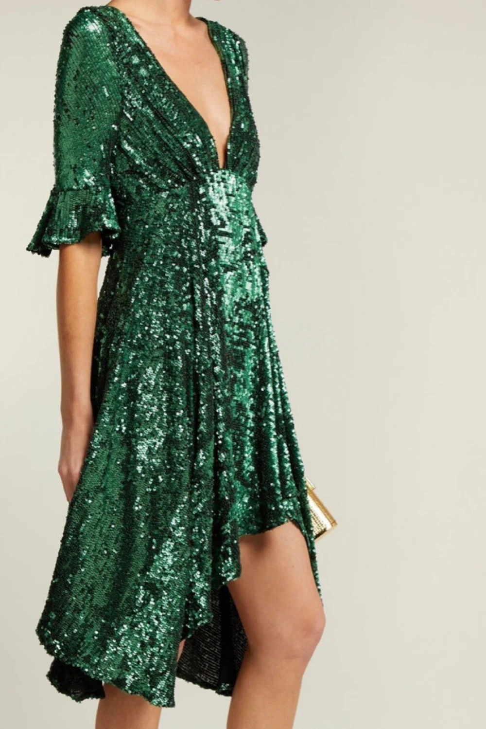 Rent Maria Lucia Hohan Green Dress UK 8 | By Rotation UK