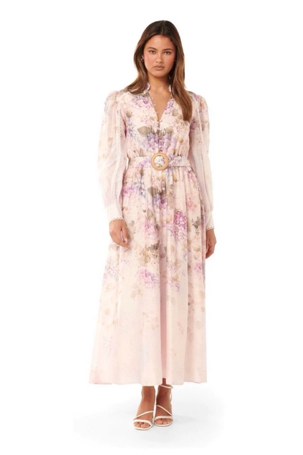forever new pink dress Ever New belted textured maxi dress in pink