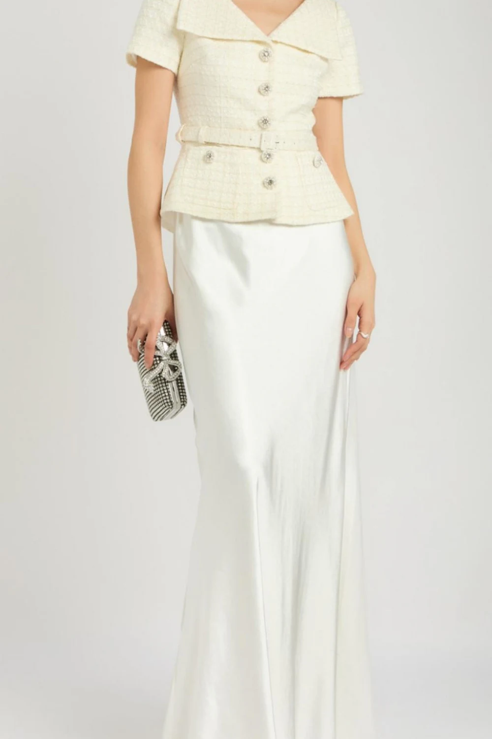 Rent Self-Portrait White Dress UK 16 | By Rotation UK