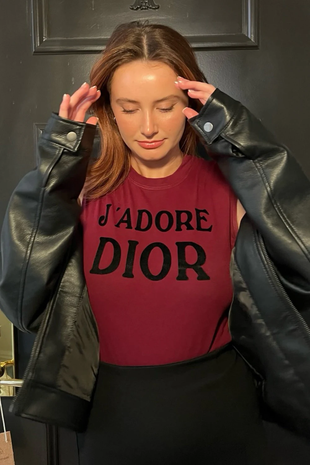Rent Christian Dior Burgundy Top UK 14 | By Rotation UK