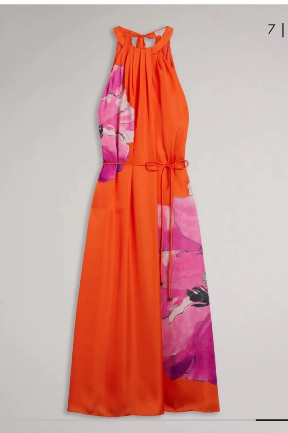 ted baker pink and orange dress Ted Baker Bambia Tiered Relaxed Maxi Dress, Yellow/Pink