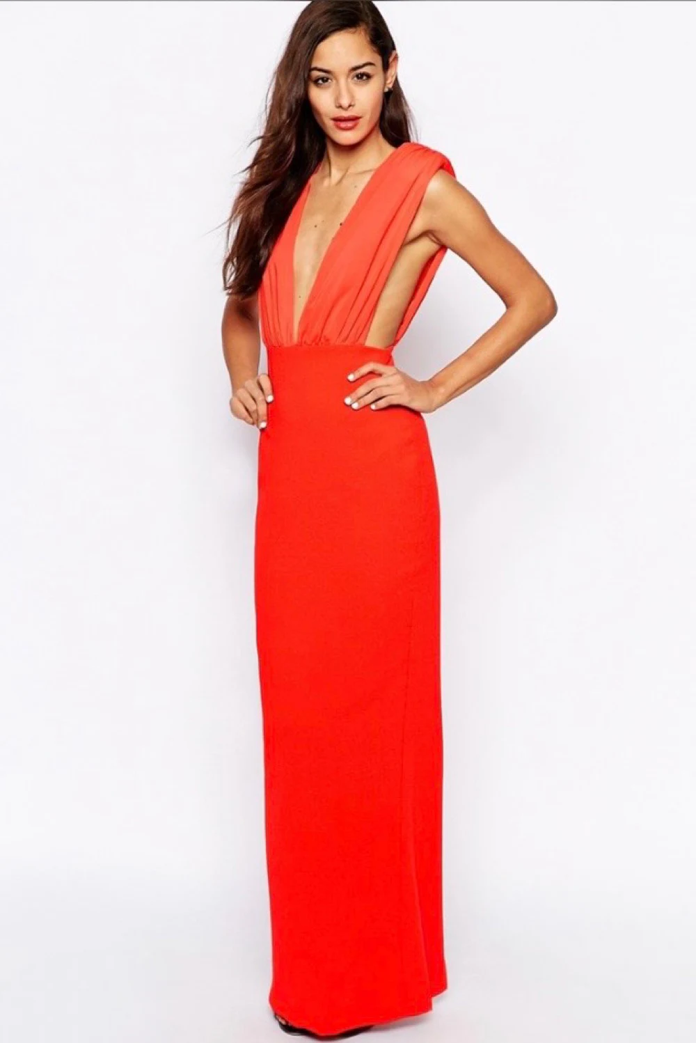 aqaq orange dress Rent AQAQ Orange Dress UK 8