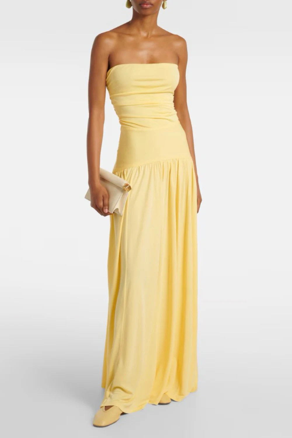 Rent Staud Yellow Dress UK 8 | By Rotation UK
