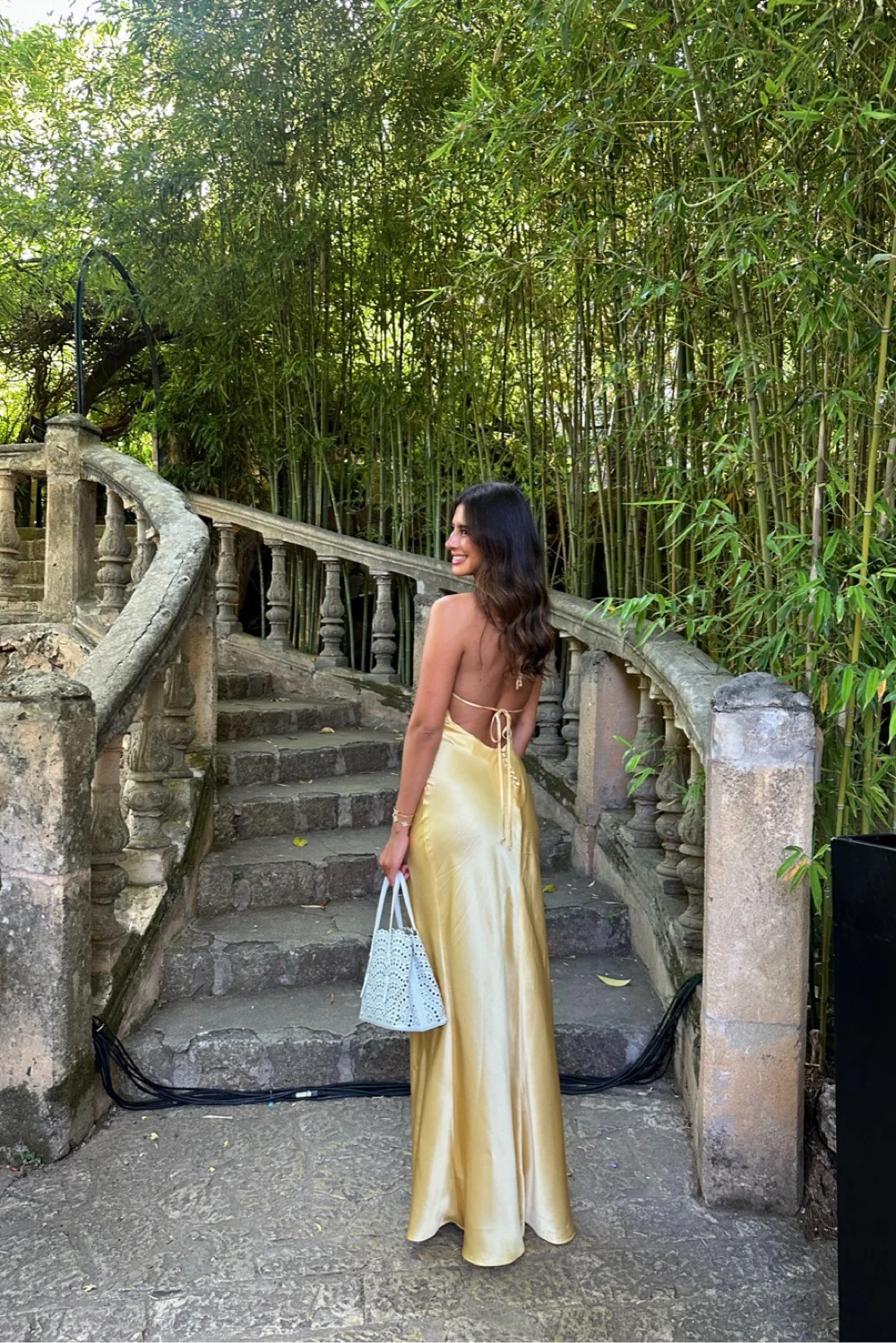 reformation jeany silk dress yellow Reformation Jeany Silk Dress in Natural