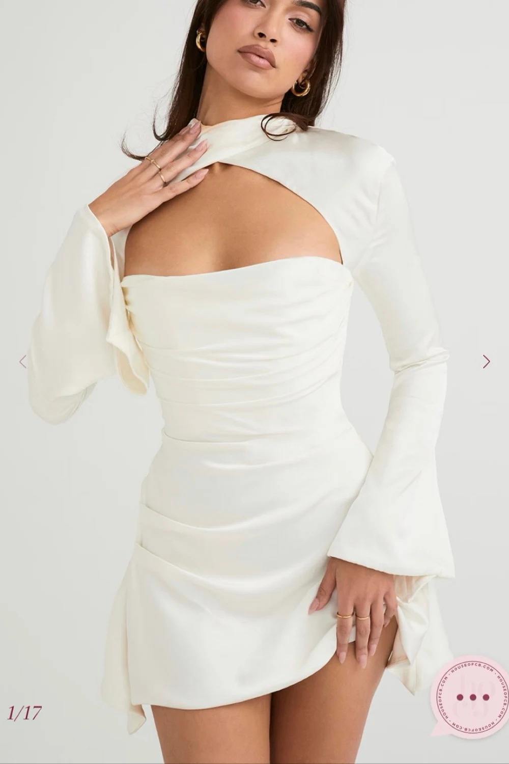 Rent House Of Cb White Dress UK 10 | By Rotation UK