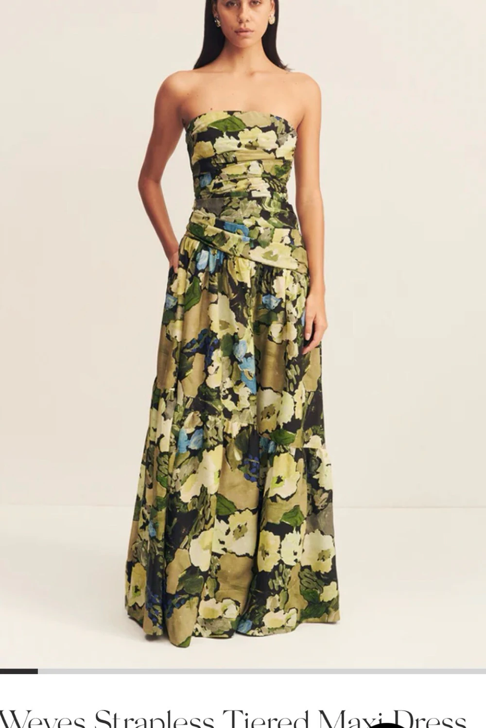 shona joy green floral dress Second-Hand Yellow UK 8 badge: Save 60%