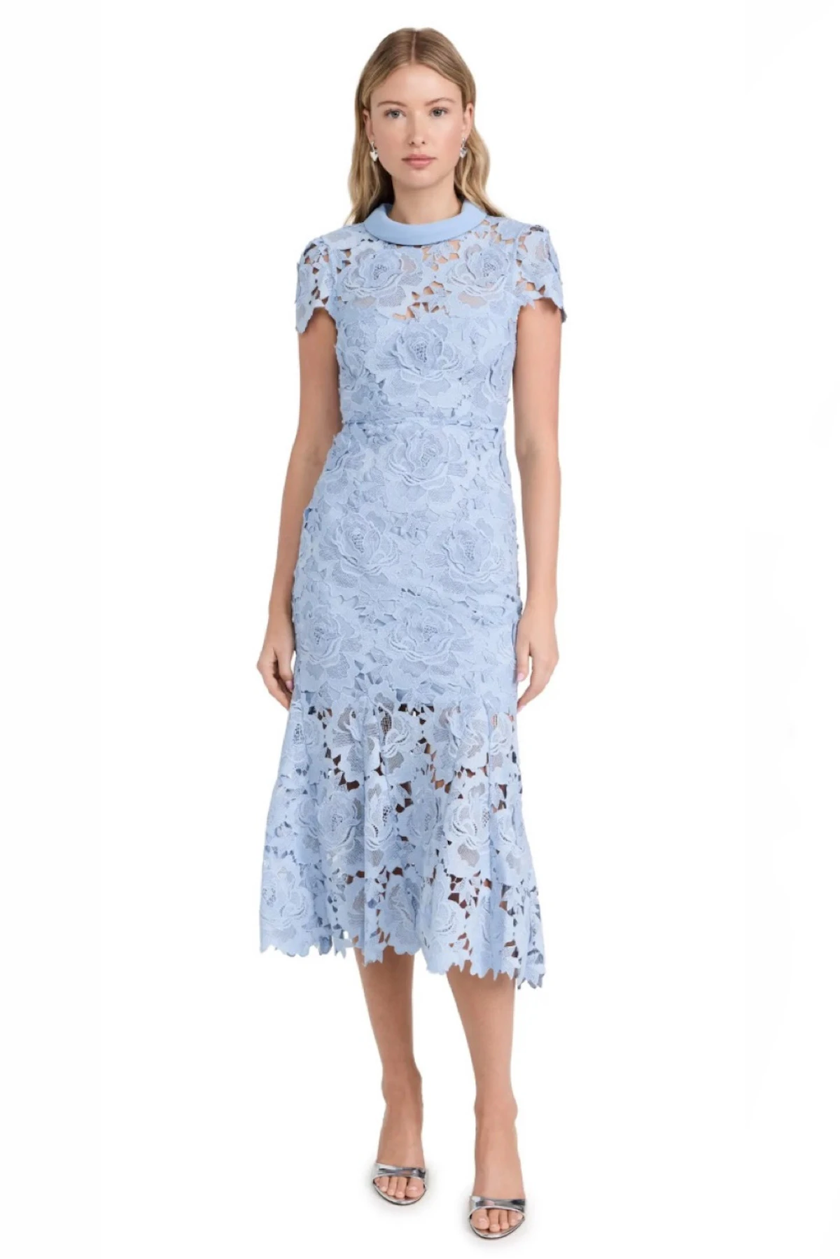 By Rotation Dresses Rent Self-Portrait Blue Dress UK 10 | By Rotation UK
