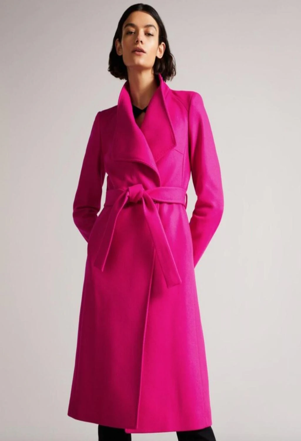 Rent Ted Baker Pink Coat UK 12 | By Rotation UK