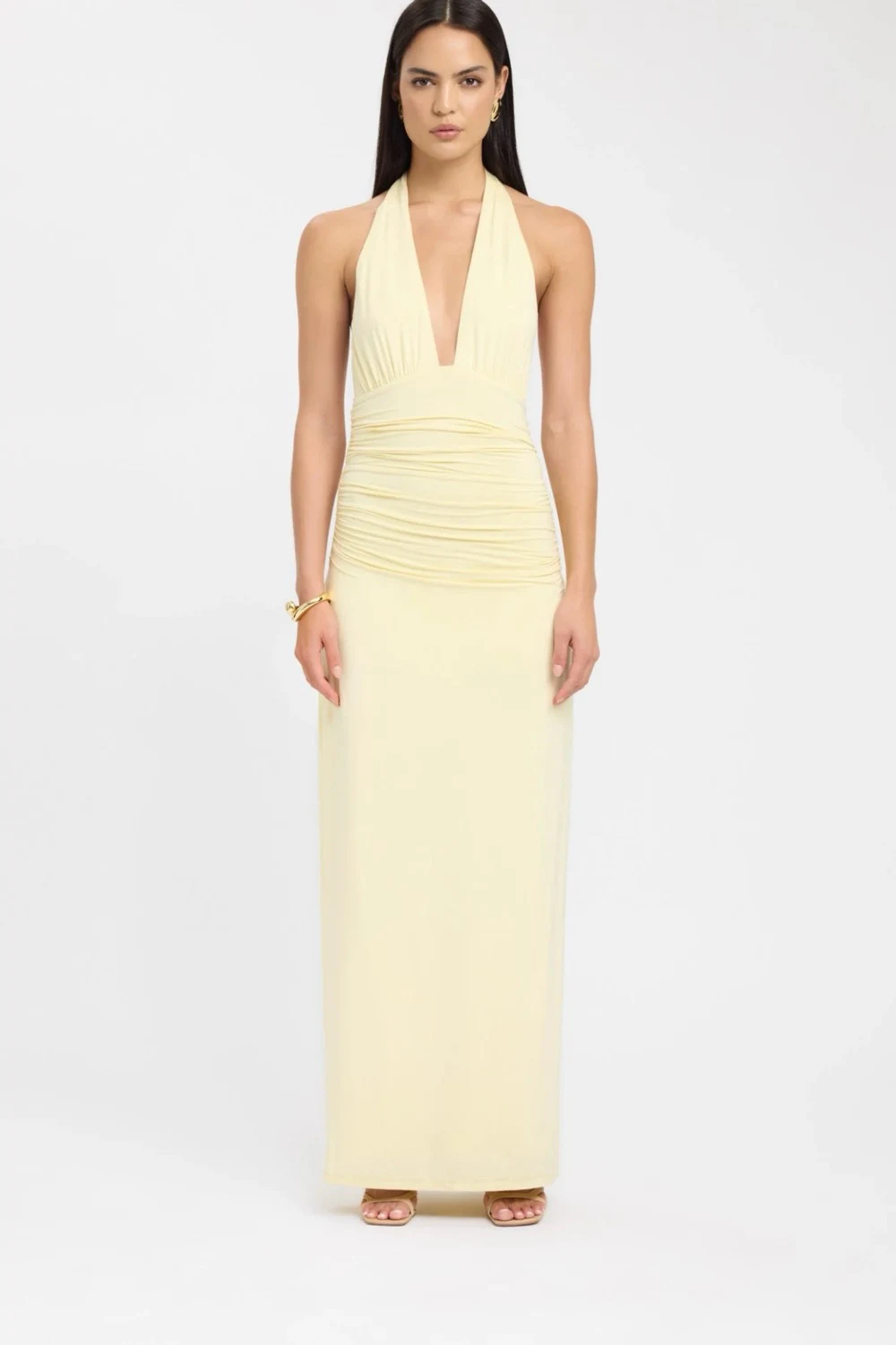 kookai yellow halter dress Rent Kookai Yellow Dress UK 8