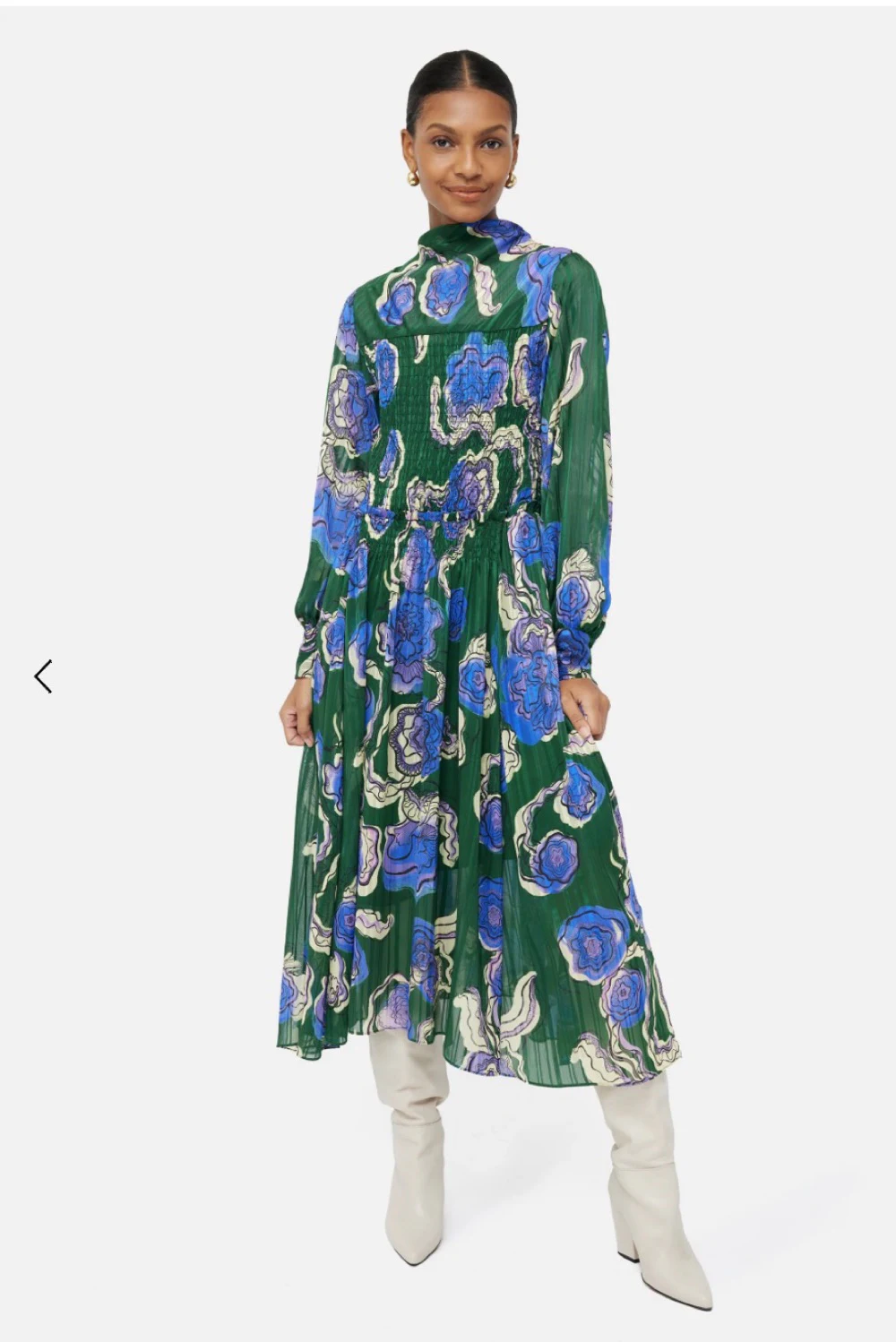 green jigsaw dress Rent UK 6 Midi dress