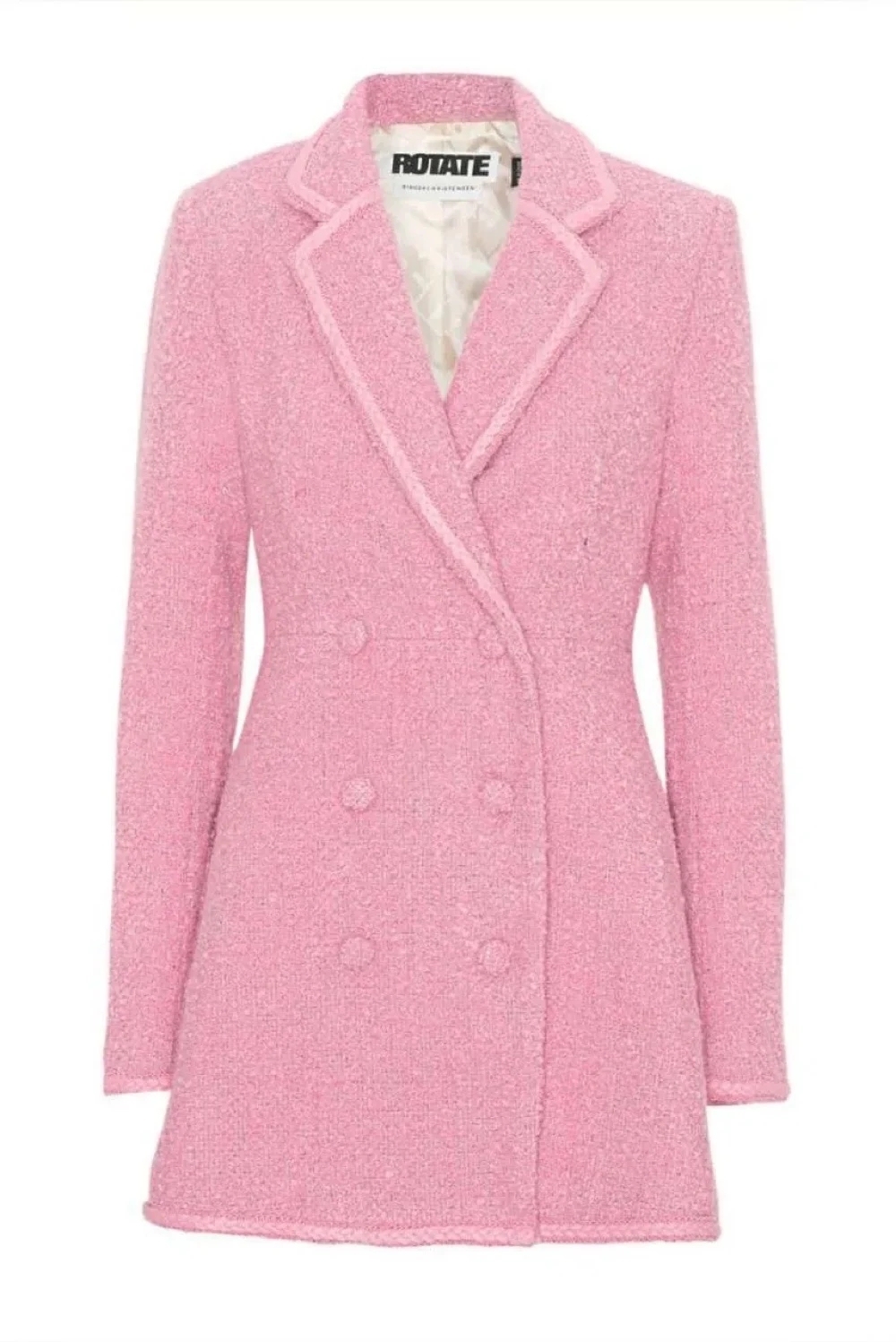 missguided pink blazer dress Missguided Blazer Dress Womens Size 10 Pink Tailored Cut Out Long Sleeve