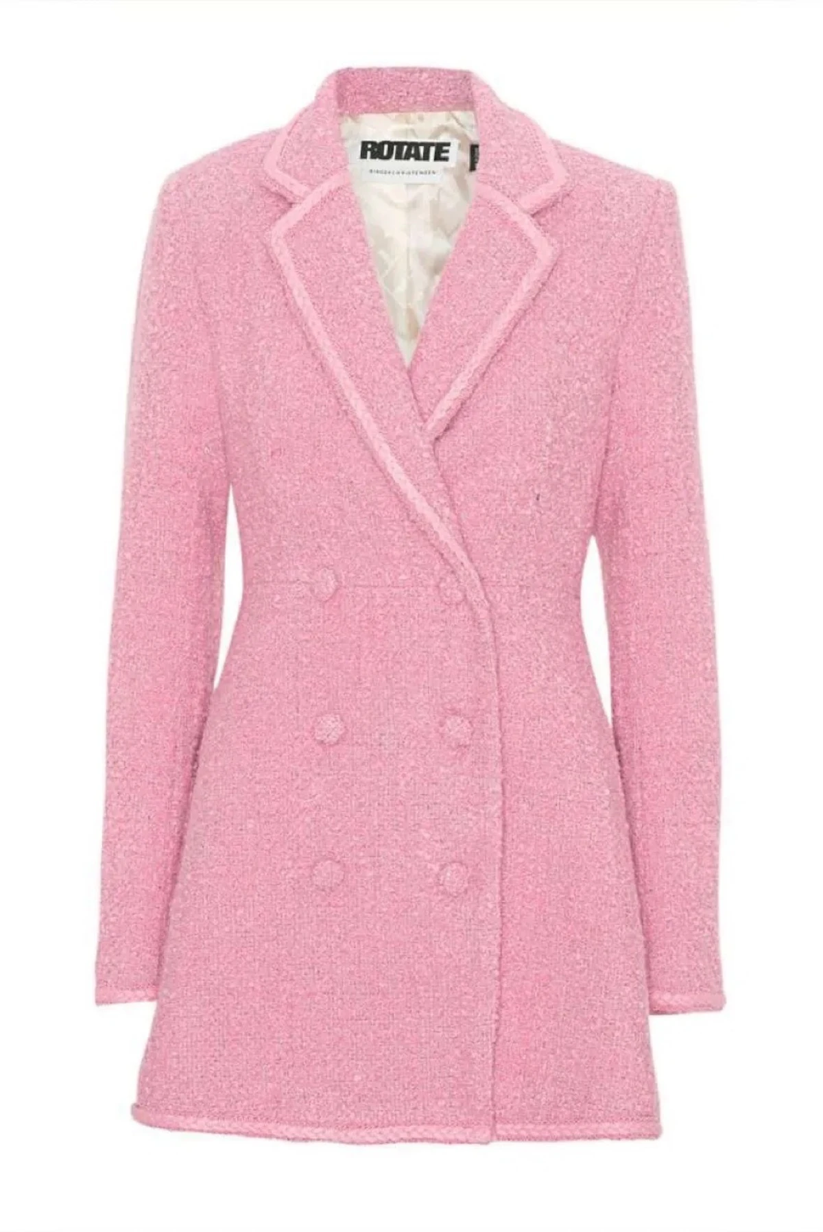 missguided pink blazer dress Missguided Blazer Dress Womens Size 10 Pink Tailored Cut Out Long Sleeve