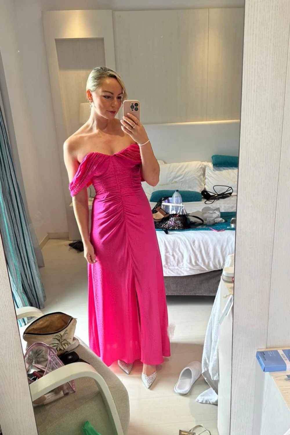 Rent Self-Portrait Pink Dress UK 8 | By Rotation UK