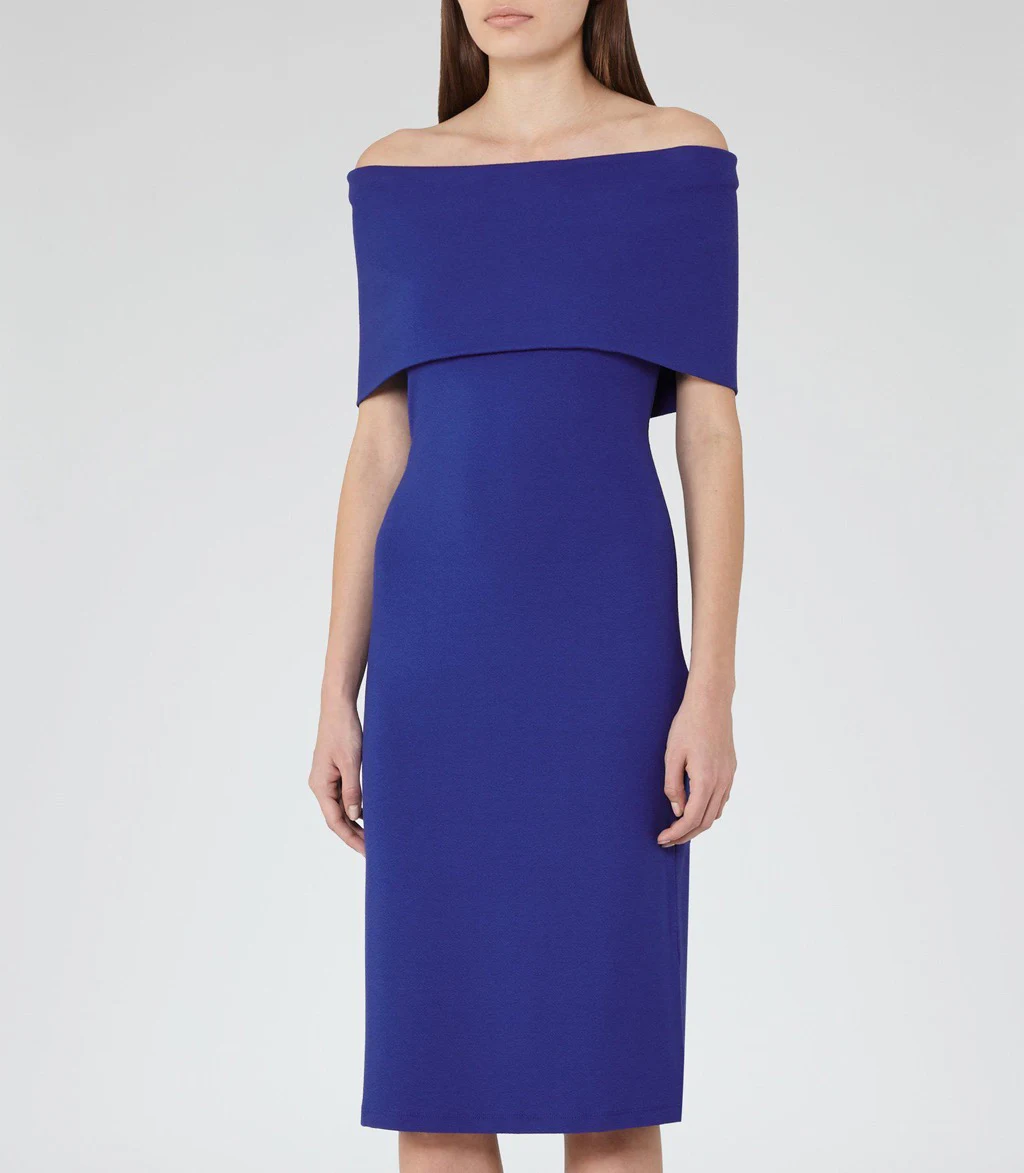 Rent Reiss Blue Dress UK 10