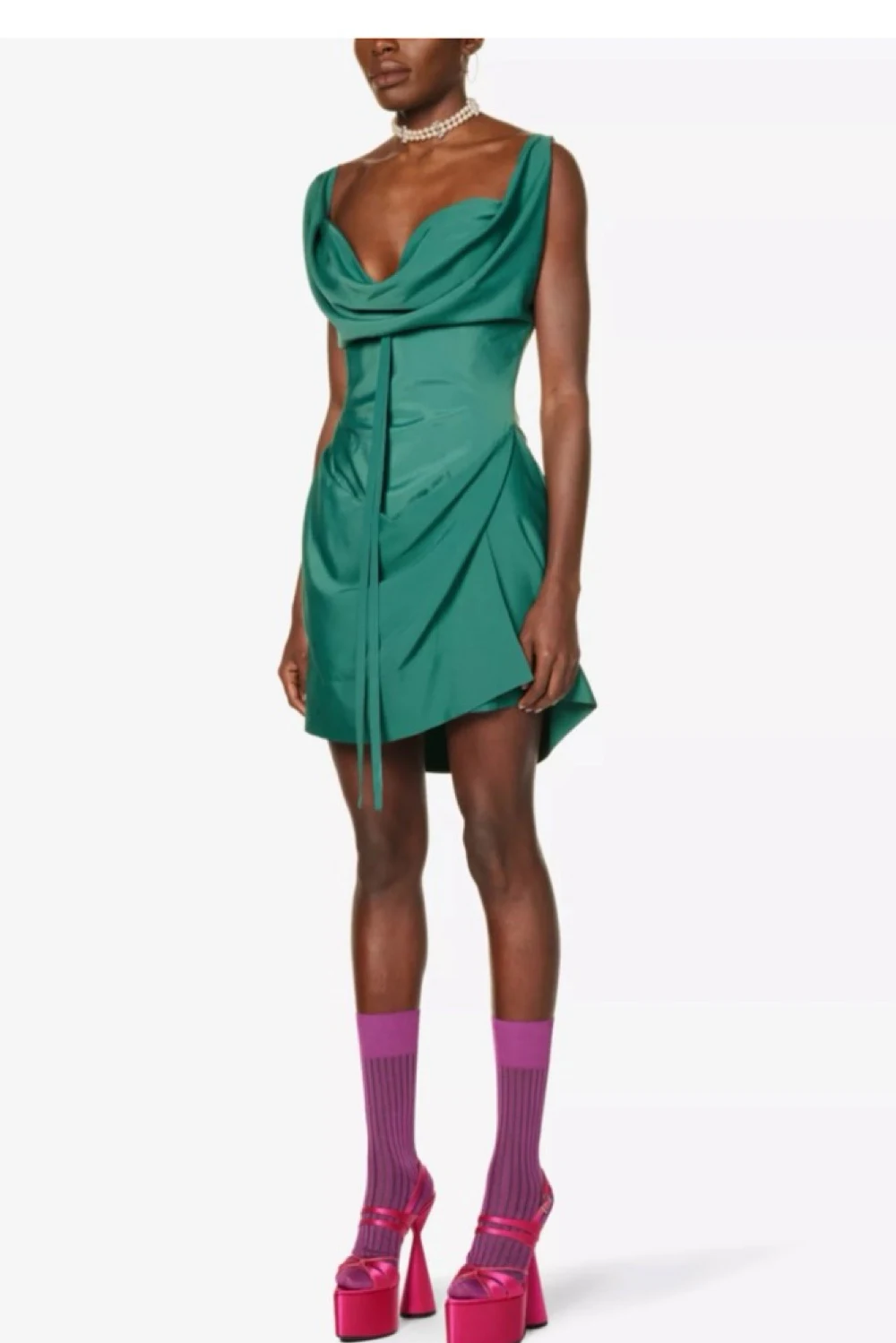 Rent Vivienne Westwood Green Dress UK 8 | By Rotation UK