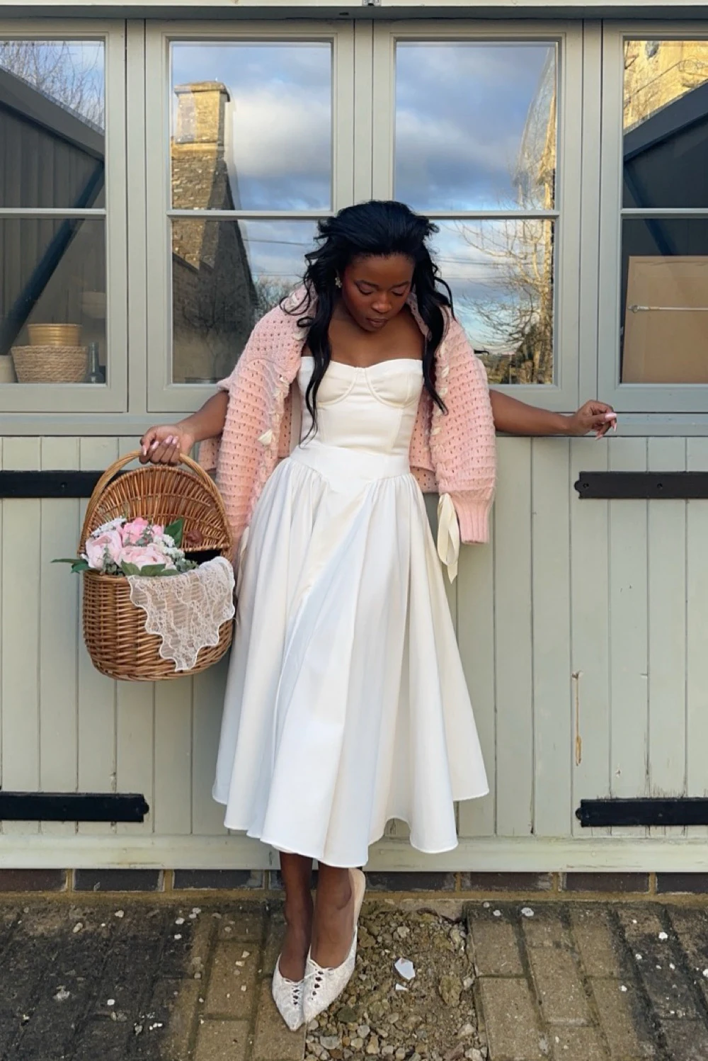 knee length dresses for ladies House of CB Samaria Corset Sundress Midi Dress – Hills Shire Hire