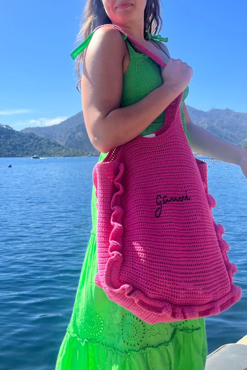 Rent Ganni Pink Bag | By Rotation UK