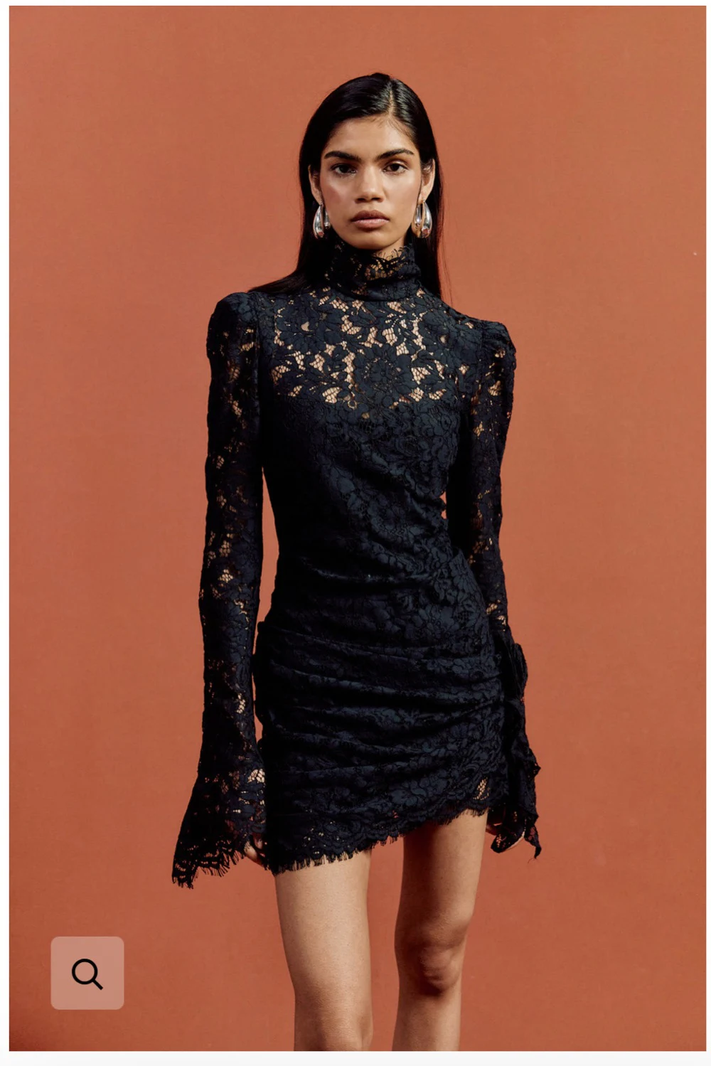 de la vali bodita long sleeve lace mini dress Bodita Mini Dress in White Cotton Lace