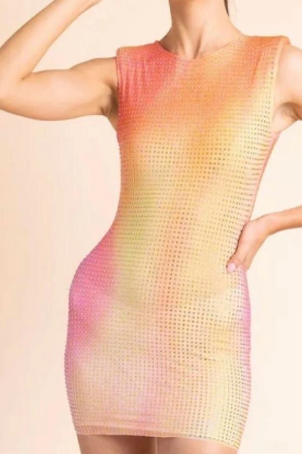 Rent Self-Portrait Multicolour Dress UK 8 | By Rotation UK