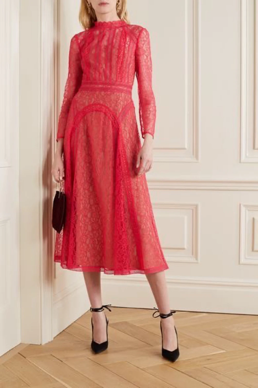 Rent Self-Portrait Red Dress UK 8 | By Rotation UK