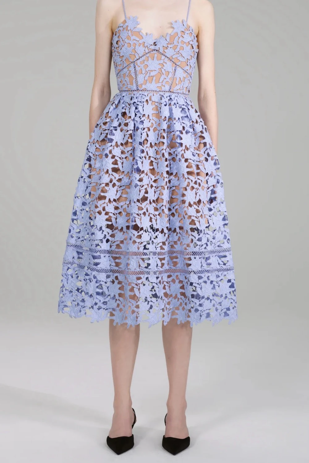 Rent Self-Portrait Blue Dress UK 10 | By Rotation UK