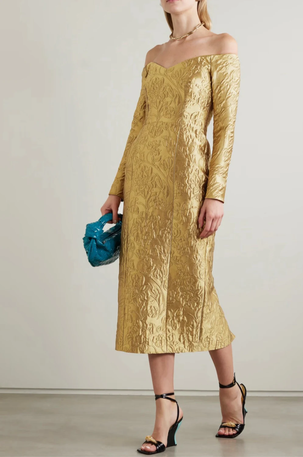 emily 4 3 ladyboy torrent gold dress Rent Emilia Wickstead UK 10 WC234DALBLU