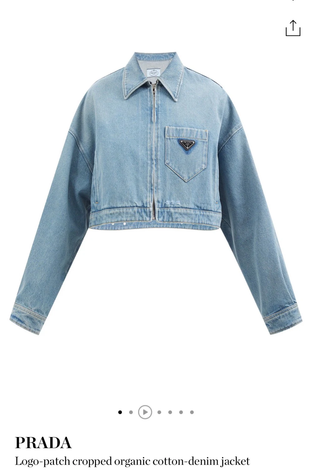 Rent Prada Blue Jacket UK 12 | By Rotation UK