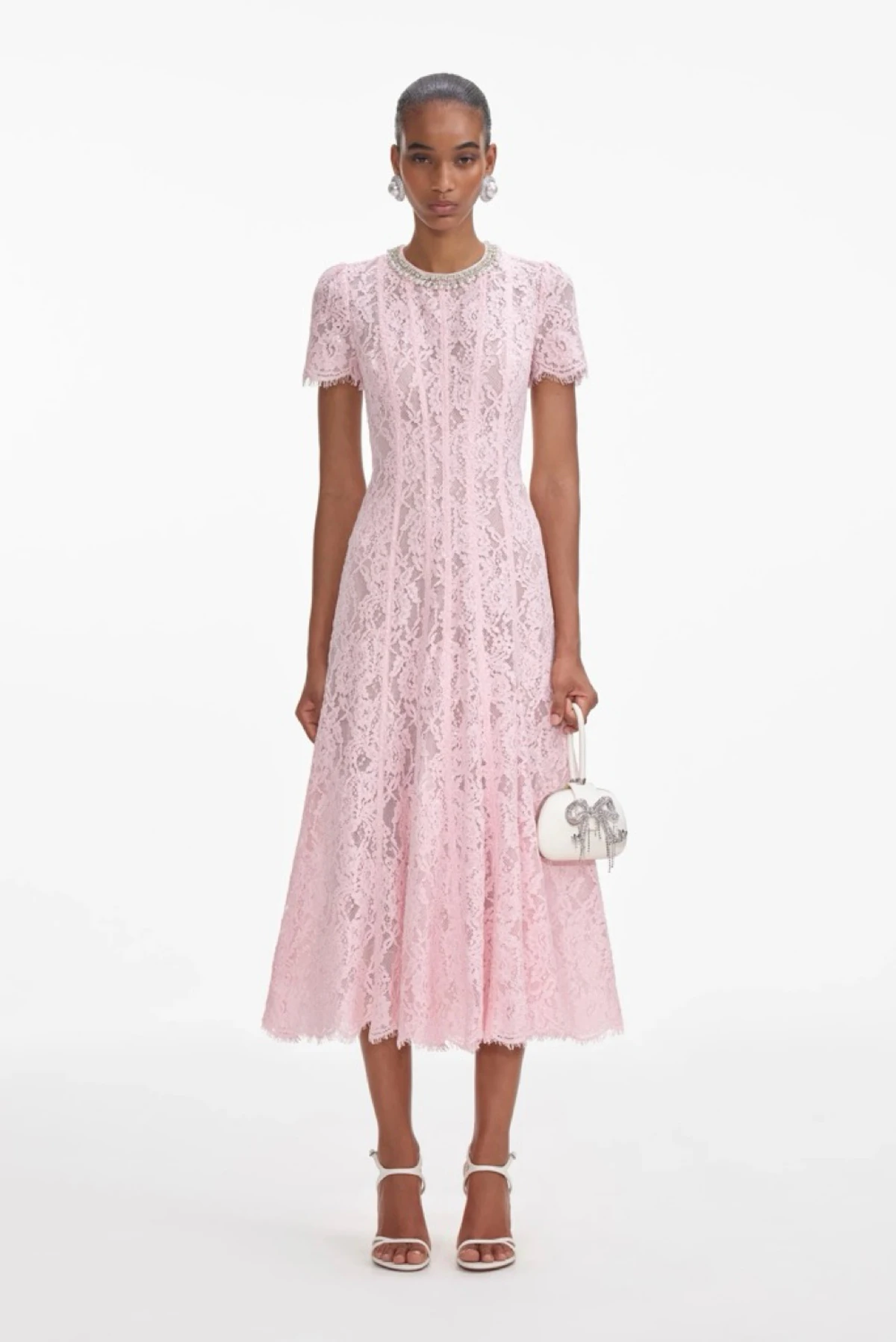 By Rotation Dresses Rent Self-Portrait Pink Dress UK 8 | By Rotation UK