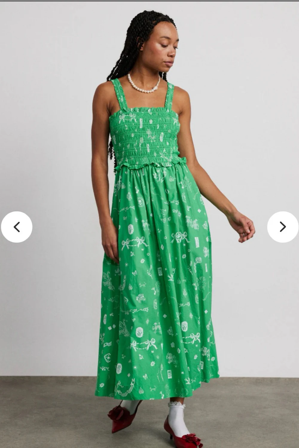 Rent Damson Madder Green Dress UK 12 | By Rotation UK