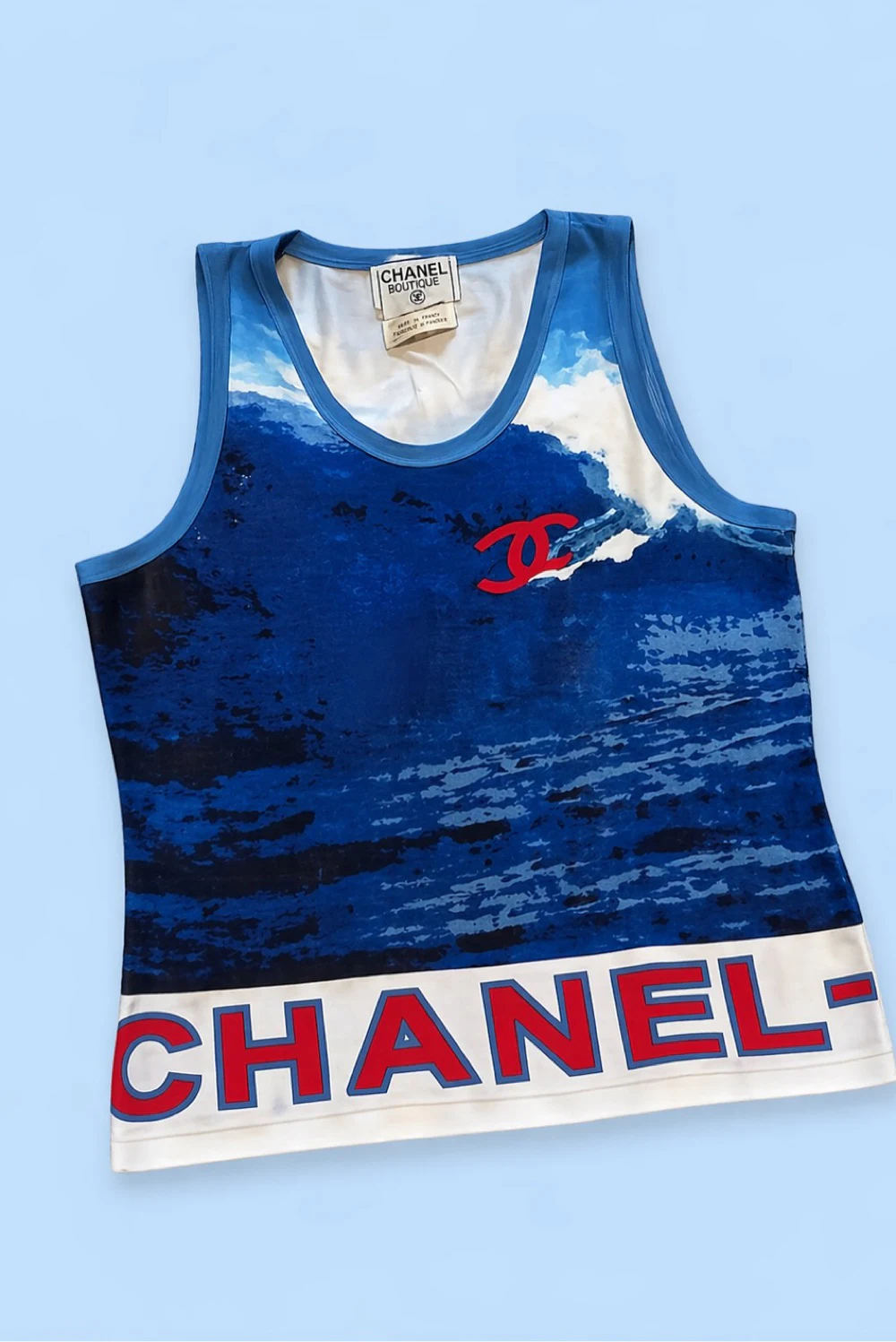 Rent Chanel Blue Top UK 8 | By Rotation UK