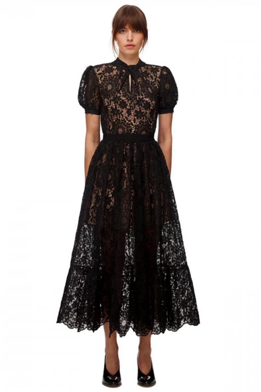 Rent Self-Portrait Black Dress UK 8 | By Rotation UK