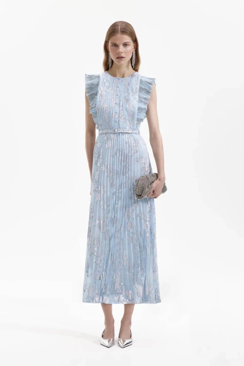 Rent Self-Portrait Blue Dress UK 12 | By Rotation UK