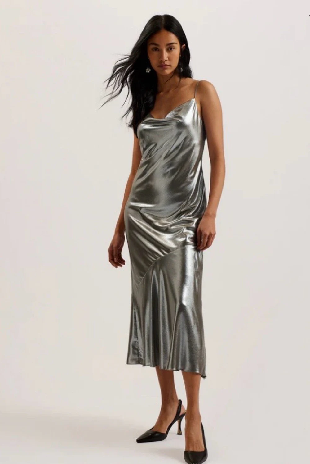 ted baker metallic shirt dress Ted Baker Womens Metal Trim T-Shirt Dress