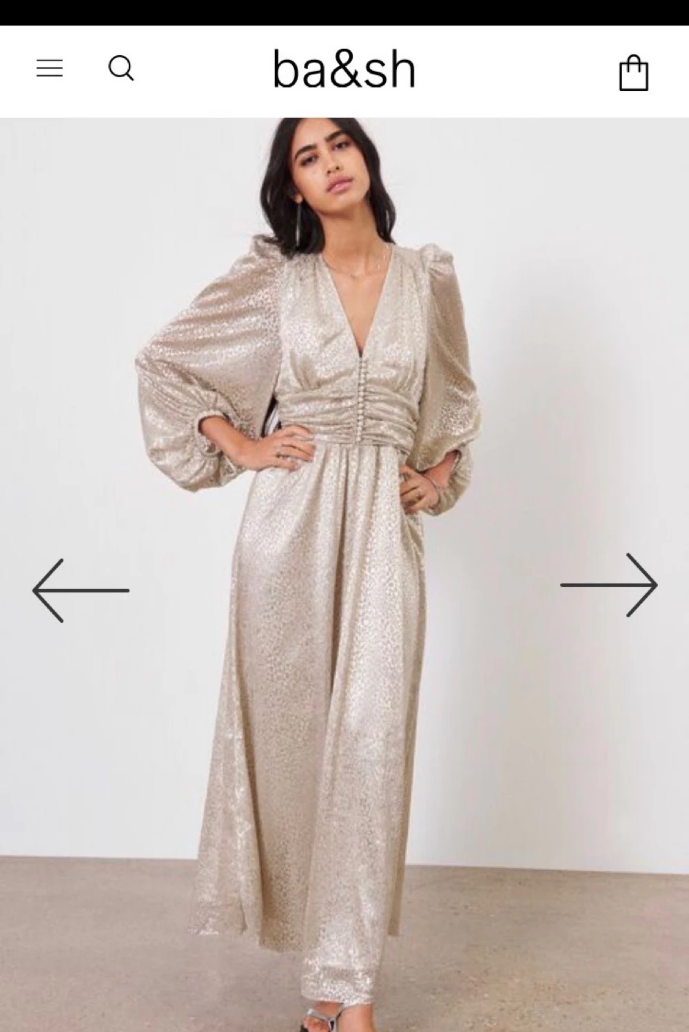 Rent ba&sh Gold Dress UK 8 | By Rotation UK
